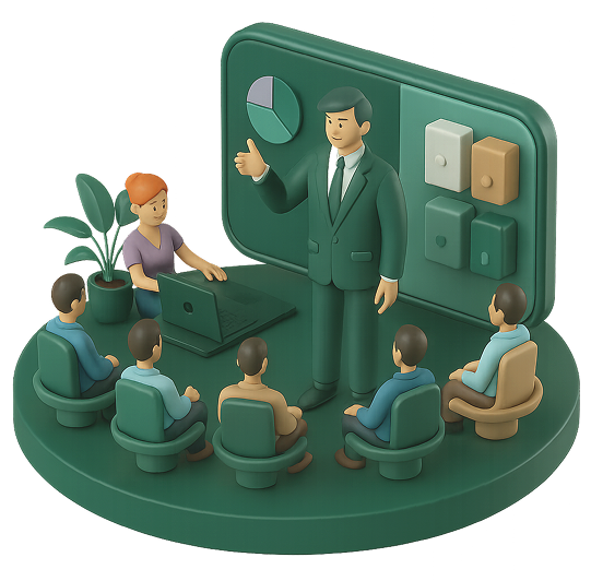 Webinar service workflow illustration